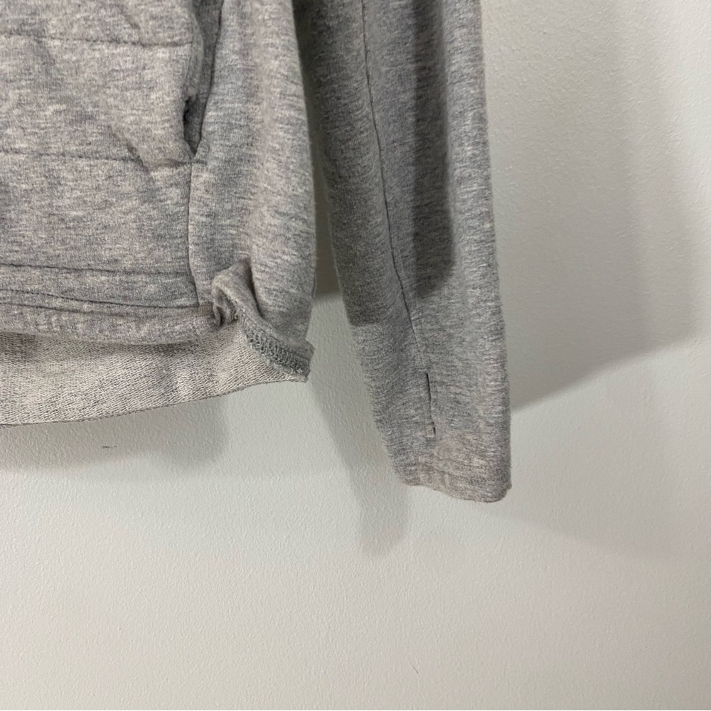 Zyia Active Grey Quilted Boxy Hoodie - Picture 3 of 5